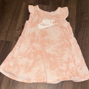 Nike Peach Tie-Dye Sleeveless Dress